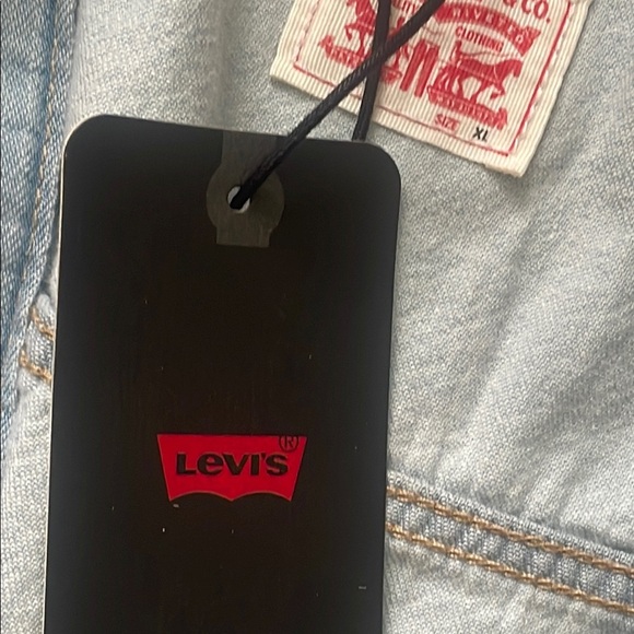 Levi’s Heritage romper short sleeve Light Blue Denim Woman’s New size XL - Picture 4 of 9